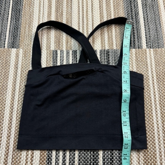 Free‎ People Black Square Neck Front Cutout Crop Top Size XS/S Women - Picture 5 of 7